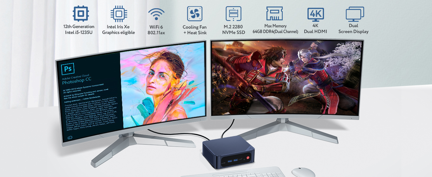 Amazon.com: Beelink SEi12 Mini PC, Intel 12th Gen i5-1235U (up to